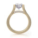 Michael M Pave Round Engagement Ring