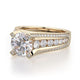 Michael M Pave Round Engagement Ring