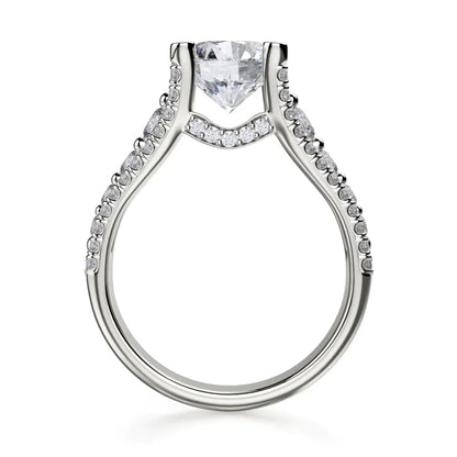 Michael M Bezel Round Engagement Ring