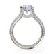 Michael M Pave Round Engagement Ring