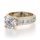Michael M Pave Round Engagement Ring