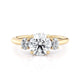 Michael M Three Stone Round Engagement Ring