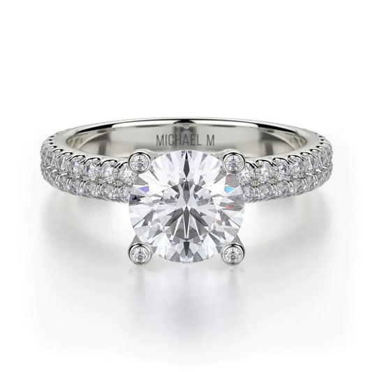 MICHAEL M Engagement Rings White Gold Europa R676-1 R676-1WG