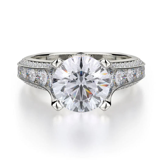 MICHAEL M Engagement Rings White Gold Strada R656-2 R656-2WG