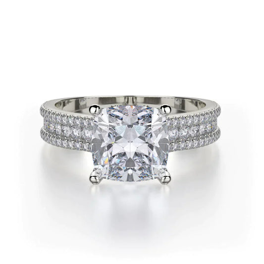 MICHAEL M Engagement Rings White Gold Strada R671-2 R671-2WG