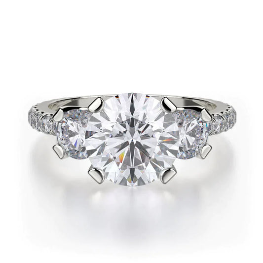 MICHAEL M Engagement Rings White Gold Trinity R422-2 R422-2WG