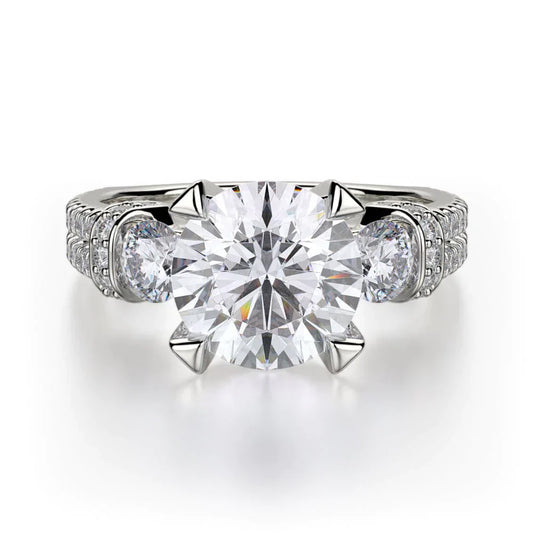 MICHAEL M Engagement Rings White Gold Trinity R475-2 R475-2WG