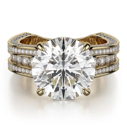 MICHAEL M Engagement Rings Yellow Gold Strada R752-3 R752-3YG