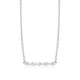 MICHAEL M Fashion Necklaces 18K White Gold Montage Marquise and Round Cut Diamond Bar Necklace P556