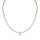 Montage Oval Diamond Center Riviera Necklace
