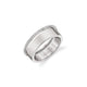 MICHAEL M Fashion Rings 14K White Gold / 4 Dual Band B325