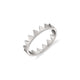 MICHAEL M Fashion Rings 14K White Gold / 4 Mini Crown Ring B321-WG4
