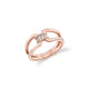 MICHAEL M Fashion Rings 18K Rose Gold / 4 Europa Interlink Ring F416