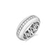 MICHAEL M Fashion Rings 18K White Gold / 4 Orb Split Band F528