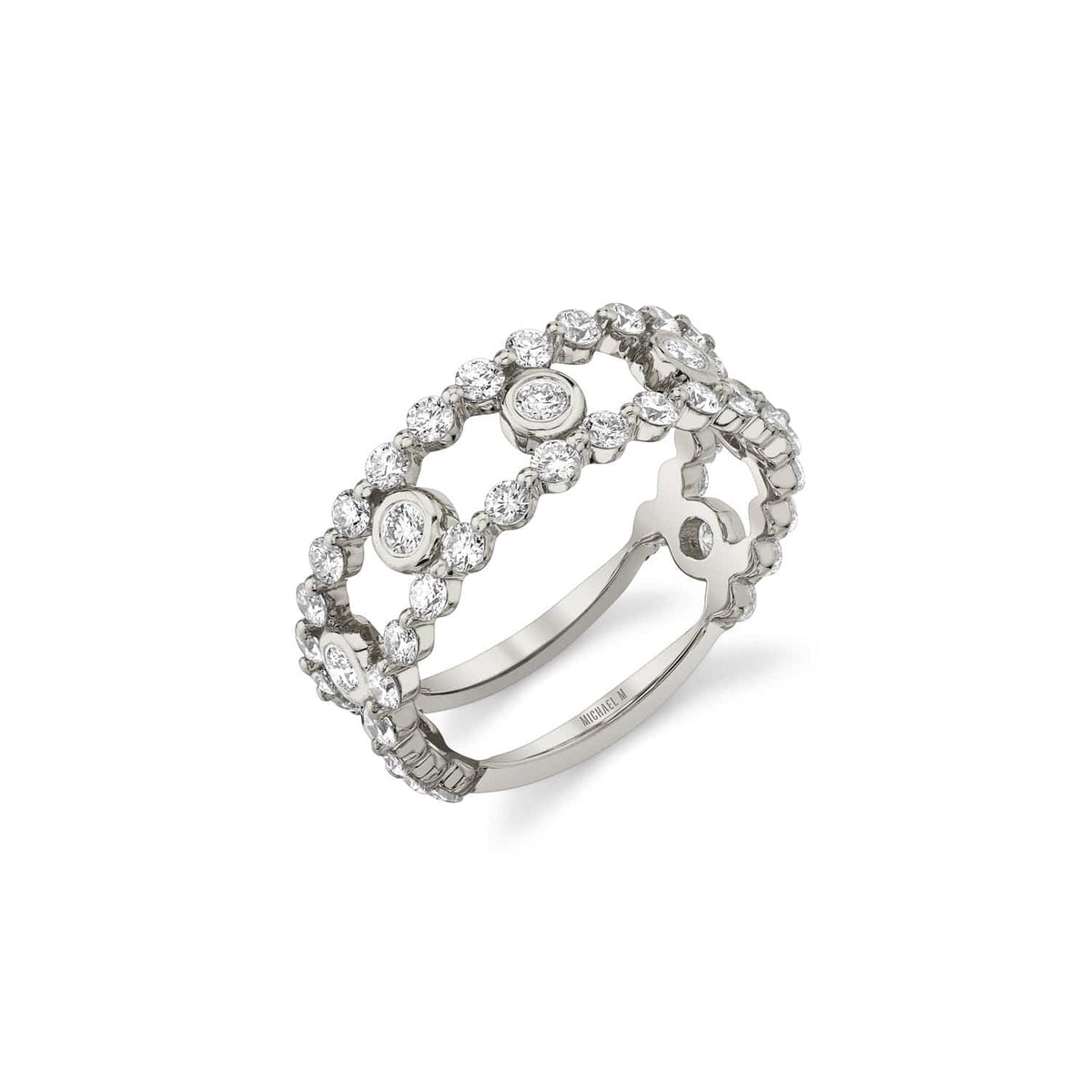 MICHAEL M Fashion Rings Cloud Stacked Ring