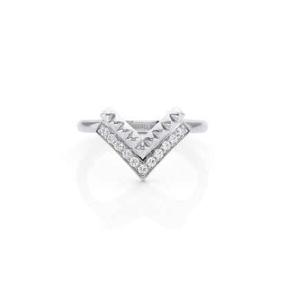 Tetra Chevon Ring