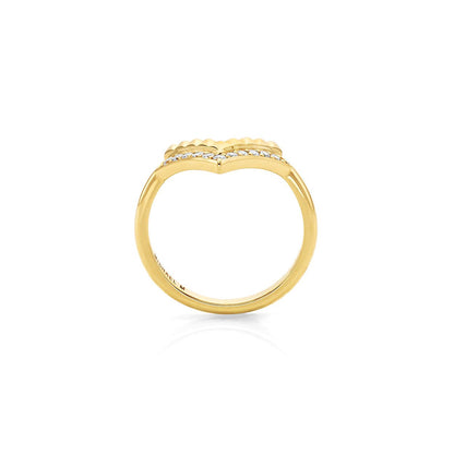 Tetra Chevon Ring