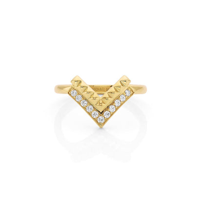 Tetra Chevon Ring
