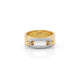 MICHAEL M Fashion Rings Two Tone Luxe Link Pavé Ring
