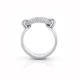 Two Tone Luxe Link Pavé Ring