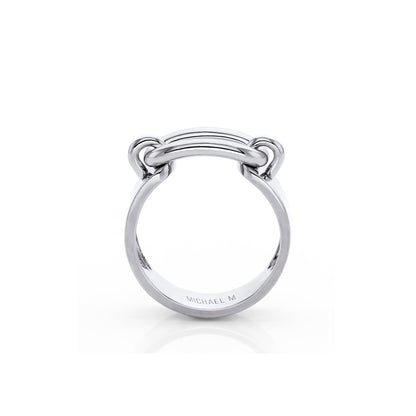 Two Tone Luxe Link Ring