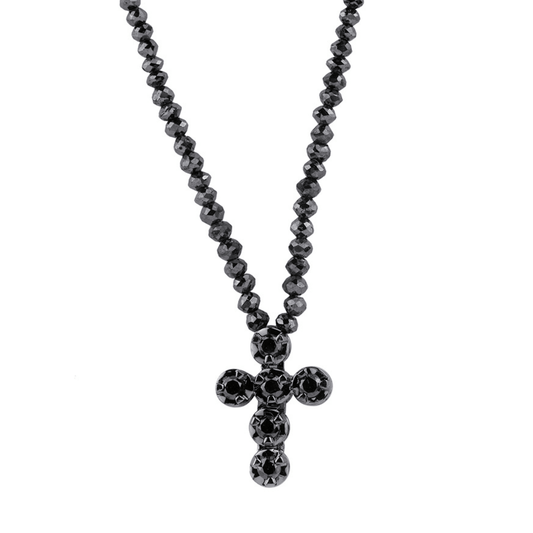 Black Diamond Cross and Necklace
