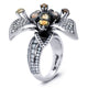 Multi-Colored Flower Ring