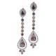 Multi-Colored Linear Teardrop Earrings