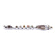 Multi-Colored Linear Teardrop Earrings