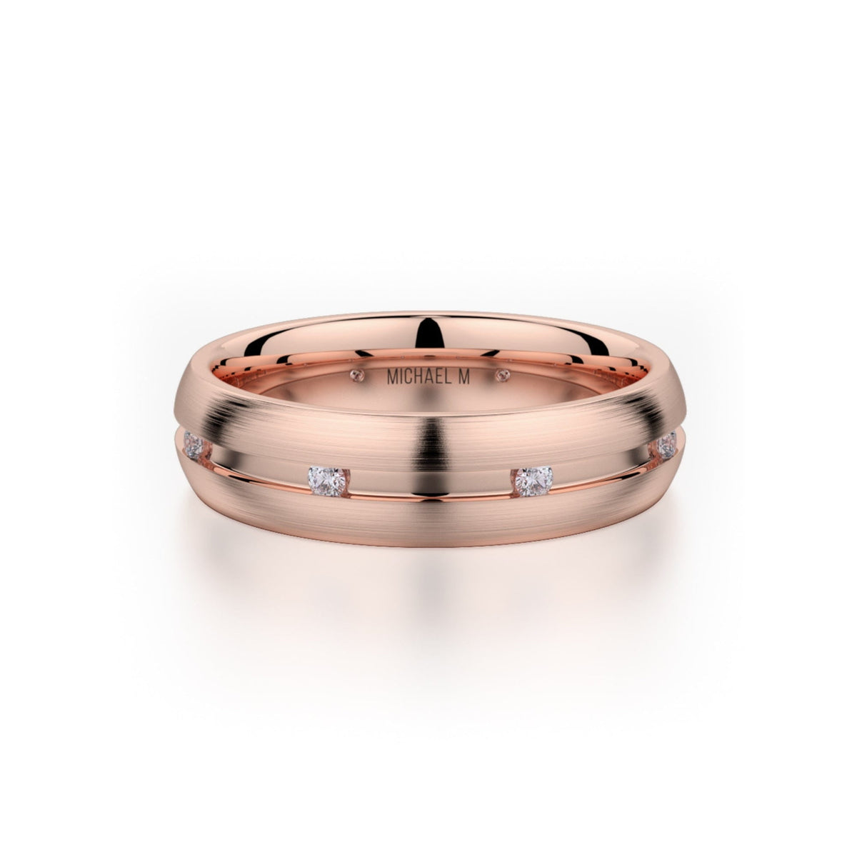 MICHAEL M Men's 14K Rose Gold / 7 Men's Band MB104 MB-104RG14K