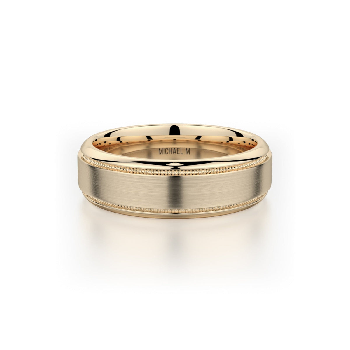 MICHAEL M Men's 14K Yellow Gold / 7 Men's Band MB101 MB-101YG14K