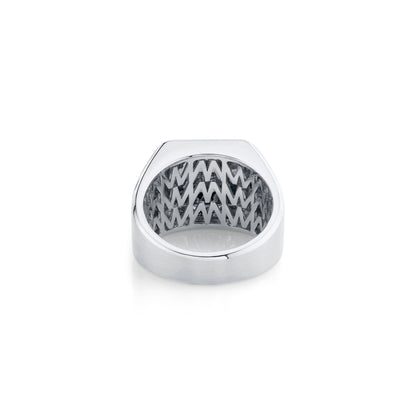 Mens Block Signet Ring