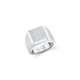 Mens Block Signet Ring