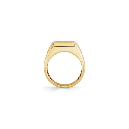 Mens Block Signet Ring