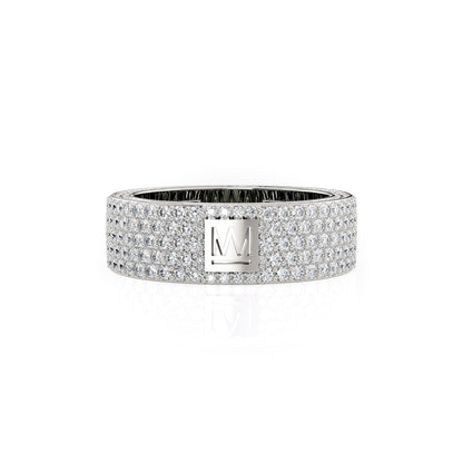 MICHAEL M Men's Platinum / 7 Men's Band MB119