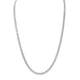MICHAEL M Men's Silver 6.5mm Silver Men's Cuban Chain Necklace S-MC201