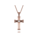 Single Diamond Cross Pendant