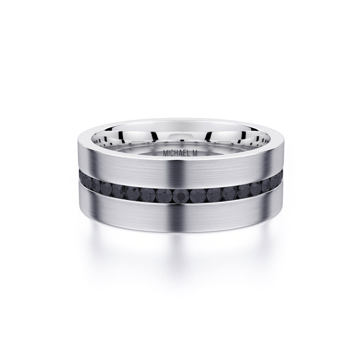 MICHAEL M Men's Titanium / 7 Men's Band MB109 MB109WT