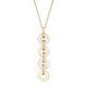 MICHAEL M Necklace 14k Yellow Gold / White Chroma Arch Drop Pendant P494