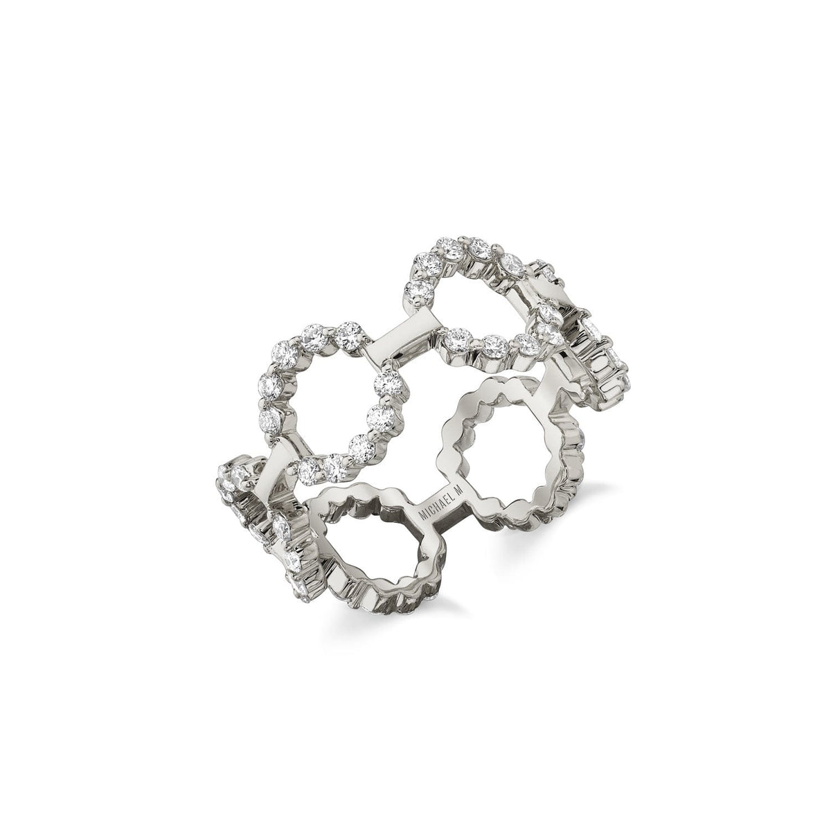 MICHAEL M Necklaces 14K White Gold Cloud Large Pendant P384