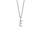 MICHAEL M Necklaces 14K White Gold / E Diamond Initial Pendant P141E