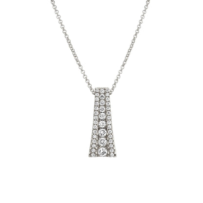 MICHAEL M Necklaces 14K White Gold Europa Flare Pendant P398-14KWG