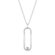 MICHAEL M Necklaces 14K White Gold Longline Link Pendant P360