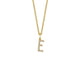 MICHAEL M Necklaces 14K Yellow Gold / E Diamond Initial Pendant P141E