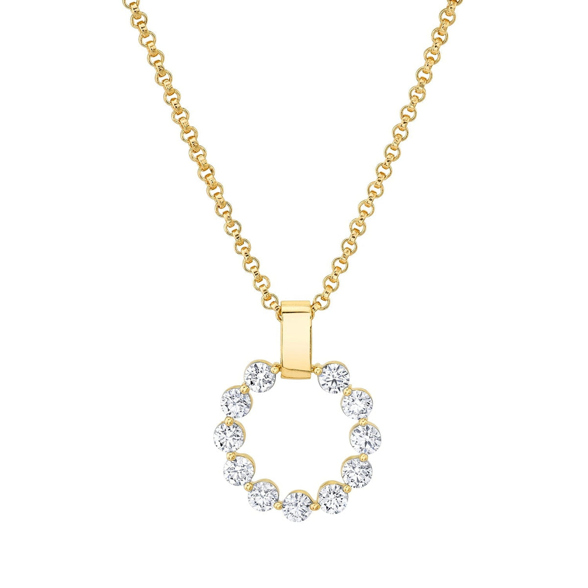 MICHAEL M Necklaces 14K Yellow Gold Large Cloud Pendant P384