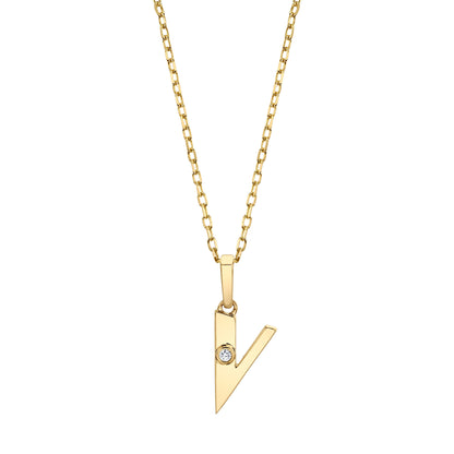 Deco Initial Pendant