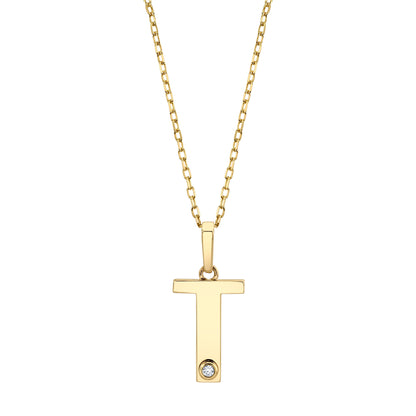 Deco Initial Pendant
