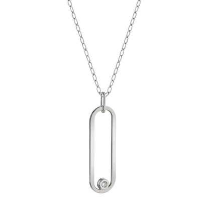 Silver Longline Link Pendant