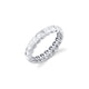 MICHAEL M Rings 14K White Gold Men's 3D Tetra Band