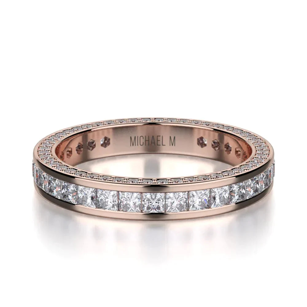 MICHAEL M Wedding Bands 18K Rose Gold Wedding band R431BF